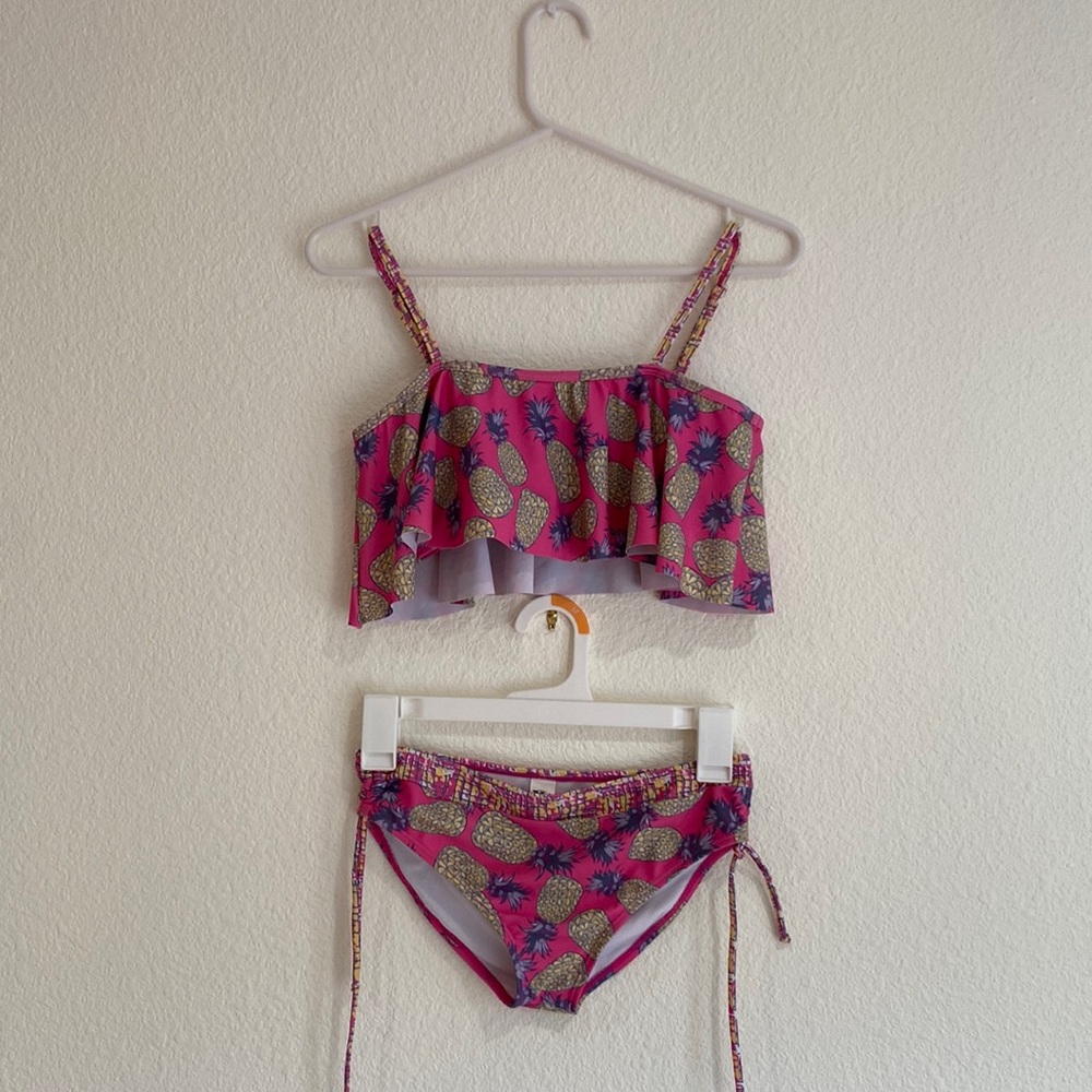 Girls bikini printed top and bottoms